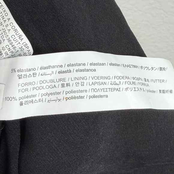 NWT Zara Black Cut-Out Bodysuit blouse top, ring detail, snap bottom, Small - Picture 9 of 11